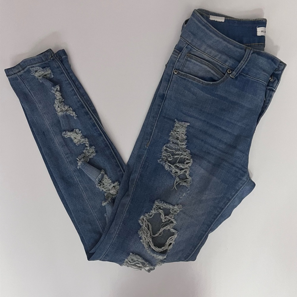 Almost Famous distressed jeans- A go-to staple!